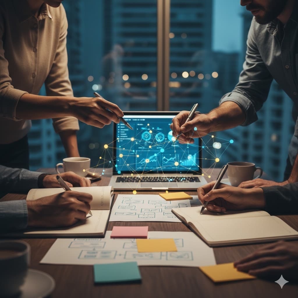 Business team in strategic meeting